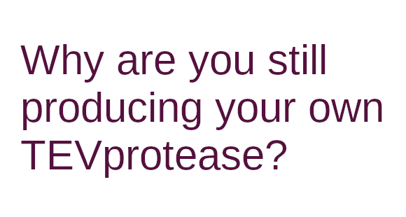 stop waisting time producing your own protease
